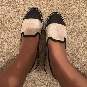 Black and Tan espadrilles